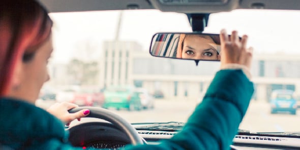 Adjusting mirror for safety